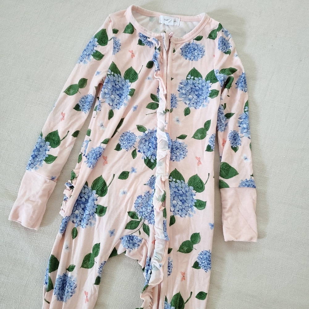 Floral Kids Bodysuit - Pink and Blue